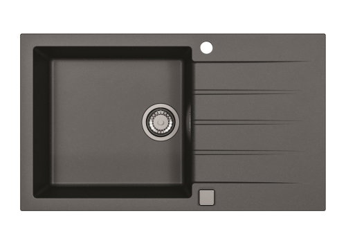ALVEUS Cadit 40 G 91 Black - Granite Sink - Main image
