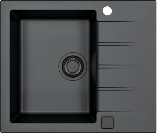 Alveus Cadit 10 91 Black Addition - Granite Sink - Main image
