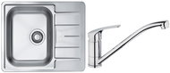 ALVEUS Line 60 + ALVEUS Riviera X chrom - Kitchen Sink and Tap Set