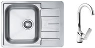 ALVEUS Line 60 + ALVEUS Colpos Chrome - Kitchen Sink and Tap Set
