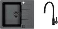 Alveus Cadit 10 91 + baterie Mintas Black Addition - Set dřezu a baterie