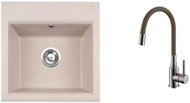 Alveus GEM 10 55 + baterie Mintas beige CHR - Kitchen Sink and Tap Set