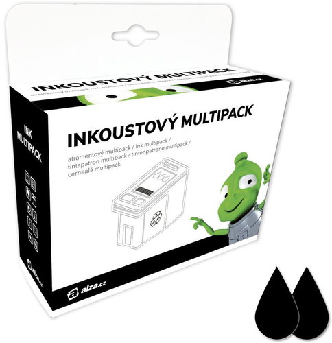 Alza PGI-5BK Dual Pack čierny 2 ks pre tlačiarne Canon - Alternatívny atrament - Hlavný obrázok
