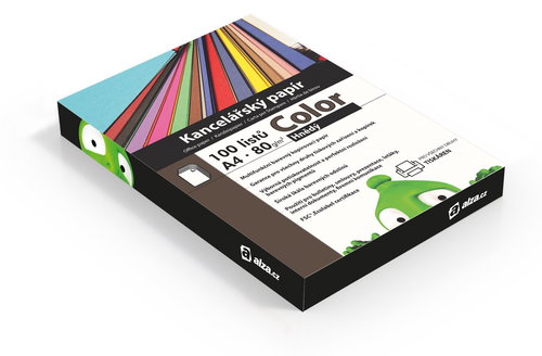 Alza Color A4 Brown 80g 100 sheets - Office Paper - Main image
