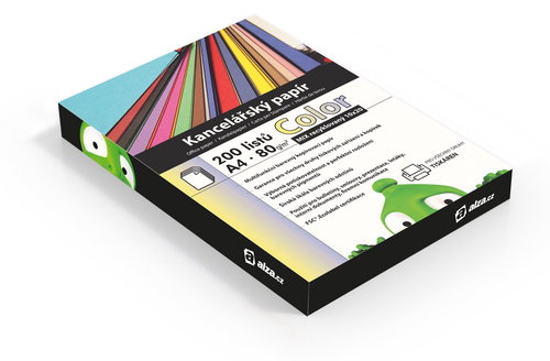 Alza Color A4 MIX Recycled 10x 20 sheets - Office Paper - Main image