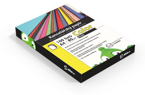 Alza Color A4 sárga 80g 100 lap - Irodai papír - Fő fotó