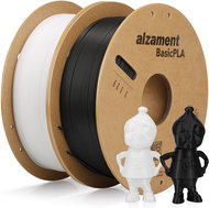 Alzament PLA Basic Dualpack 2x1kg Black+White - Filament