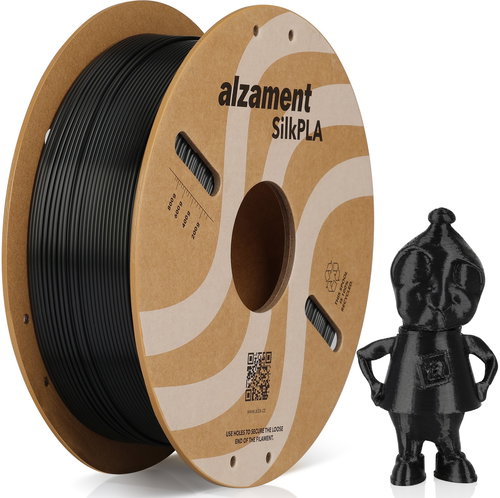 Alzament PLA Silk 1 kg Black - Filament - Hauptbild