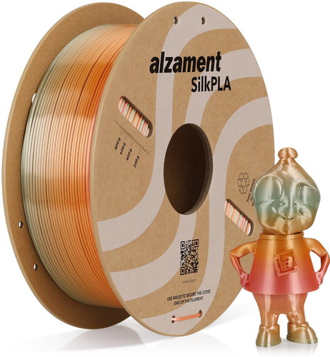 Alzament PLA Silk Rainbow 1 kg Flame Mountain - Filament - Main image