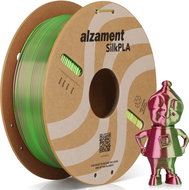 Alzament PLA Silk Tri colour 1 kg Gold-Green-Rose Red - Filament