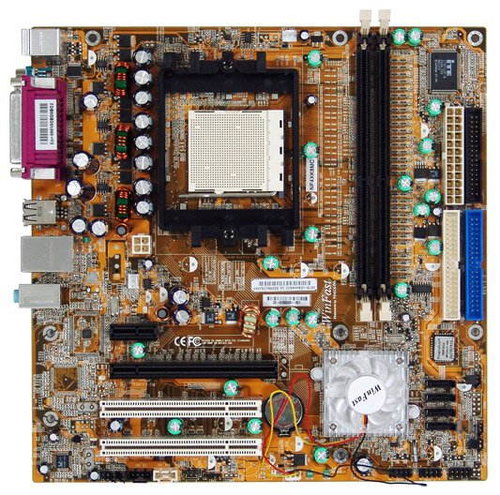 FOXCONN NF4XK8MC-RS, nForce4, PCIe x16, DualChannel DDR400, SATA RAID, USB2.0, LAN, mATX, sc939 - Motherboard - Hauptbild