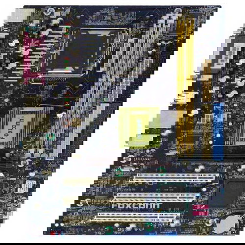 FOXCONN 848P7MB-S, i848P/ICH5, AGP x8,  DDR400, SATA, USB2.0, LAN, mATX, sc775 - Motherboard - Main image