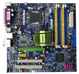 FOXCONN 915M07-G-8LS, i915G, int.VGA + PCIe x16, DualChannel DDR400, SATA, USB2.0, LAN, mATX sc775 - Motherboard - Main image
