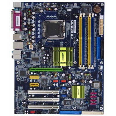 FOXCONN 915P7AD-8EKRS, 915P/ICH6R, PCIe x16, DualChannel DDR2, SATA RAID, FW, USB2.0, GLAN, sc775 - Motherboard - Main image