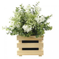 AMADEA Wooden Cover for Flowerpot, 17x17x15cm - Decorative Planter