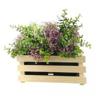 AMADEA Wooden Cover for Two Flowerpots, 32x17x15cm - Decorative Planter