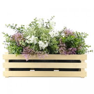 AMADEA Wooden Cover for Three Flowerpots, 47x17x15cm - Decorative Planter