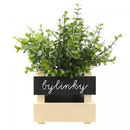 AMADEA Wooden Cover for a Flowerpot with a Board for Writing with Chalk, 17x15x17cm - Decorative Planter