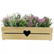AMADEA Wooden Case for a Box with a Heart, 62x21,5x17cm - Decorative Planter