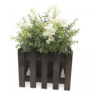 AMADEA Wooden Cover for Dark Flowerpot, 27x27x21cm - Decorative Planter