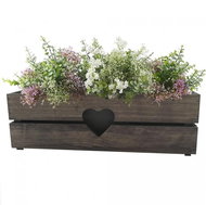AMADEA Wooden Case for a Box with a Dark Heart, 52x21,5x17cm - Flower Box
