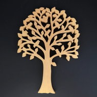 AMADEA Wooden Tree with Birds, Solid Wood, Height of 24cm - Decoration