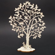 AMADEA Wooden 3D Tree with Cherries, Height of 17cm - Decoration