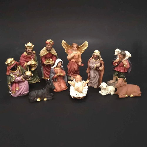 AMADEA Nativity Scene Figures - Smaller 9cm - Christmas Decoration - Main image