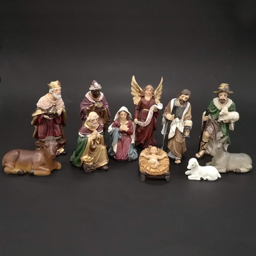 AMADEA Nativity Scene Figures - Larger 11cm - Christmas Decoration - Main image
