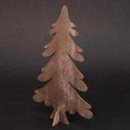 AMADEA Wooden 3D Tree Grey-brown, 15cm - Decoration