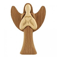 AMADEA Wooden angel, solid wood, height 10 cm - Decoration
