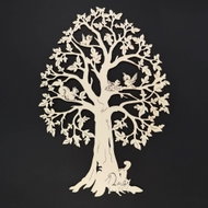 AMADEA Wooden Tree with Animals, Natural Hanging Decoration, Height of 28cm - Decoration