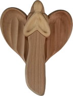 AMADEA Wooden angel praying, solid wood, 22x15x2 cm - Angel Statue