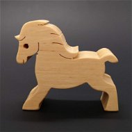 AMADEA Drevený kôň, masívne drevo, 6 × 5,5 × 2 cm - Dekorácia