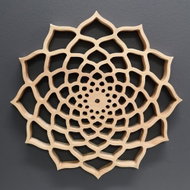 AMADEA Wooden Mandala for Hanging, Solid Wood, Diameter of 30cm, Thickness of 20mm - Decoration