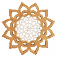 AMADEA Mandala with Insert for Hanging, Solid Wood, Diameter of 30cm - Decoration