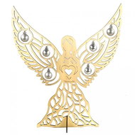 AMADEA Wooden 3D angel with balls, 48x40 cm - Angel Statue