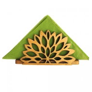 AMADEA Wooden Napkin Holder in the Shape of a Flower, Solid Wood, 12.5x6.5x3.5cm - Decoration