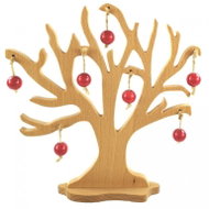 AMADEA Wooden 3D Tree with Red Apples, Solid Wood, Height of 20cm - Decoration