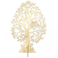 AMADEA Wooden 3D Tree with Owls, Natural, Height of 60cm - Decoration