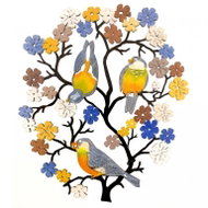 AMADEA Wooden Tree with Birds, Colourful Decoration for Hanging, Height of 18cm - Decoration