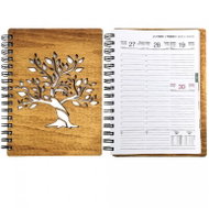 AMADEA Wooden Diary for 2021 with A5 Tree Motif - Decoration
