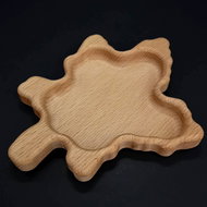 AMADEA Wooden Bowl in the Shape of a Maple Leaf, Solid Wood, Size of 20x16cm - Small Bowl