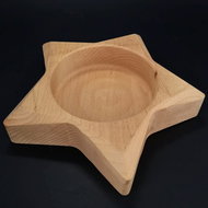 AMADEA Wooden Bowl in the Shape of a Star, Solid Wood, size 23x23x4.5cm - Small Bowl
