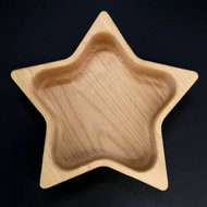 AMADEA Wooden Bowl in the Shape of a Star, Solid Wood, Size 21x21x4.5cm - Small Bowl