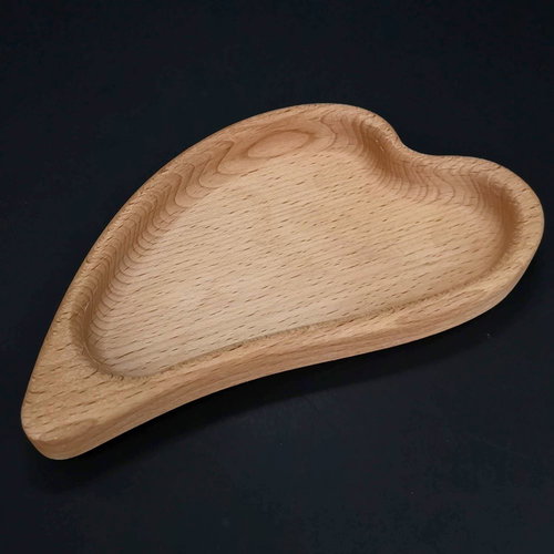 AMADEA Wooden Bowl in the Shape of a Leaf, Solid Wood, Size 18x10x2cm - Small Bowl - Main image