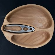 AMADEA Dřevěná miska ve tvaru ořechu s louškáčkem, masivní dřevo, rozměr 28x23x4,5 cm - Miska