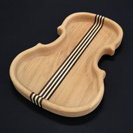 AMADEA Wooden Bowl in the Shape of a Violin with Strings, Solid Wood, 14x20x2cm - Small Bowl