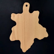 AMADEA Wooden Cutting Board in the Shape of a Maple Leaf, Solid Wood, Size 25x19.5cm - Cutting Board
