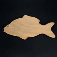 AMADEA Wooden Cutting Board in the Shape of a Carp, Solid Wood, 30x15x1.5cm - Cutting Board